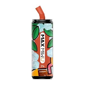 Max Mi wu コーラ缶 使い捨て電子タバコ 3600 パフ - レモンブラックティー