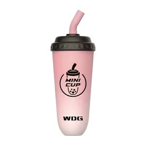 WDG ミニカップ使い捨て電子タバコ 5000 パフ - ピーチソーダ