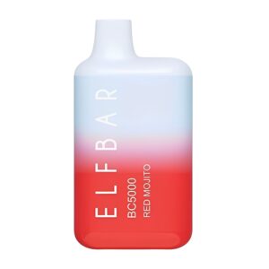 ELF BAR 使い捨て電子タバコ BC 5000 パフ - レッド モヒート