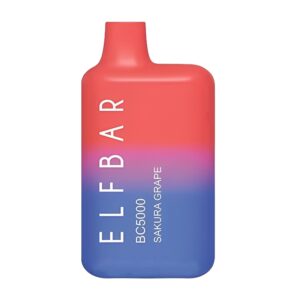 ELF BAR 使い捨て電子タバコ Vape BC 5000 パフ - さくらぶどう