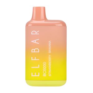 ELF BAR 使い捨て電子タバコ BC 5000 パフ - ストロベリー バナナ
