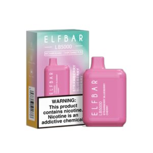 ELF BAR LB5000 Disposable 5000パフ Strawberry Blueberry Cherry