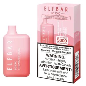 ELF BAR BC5000 Disposable 5000パフ Strawberry Dream 650mAh