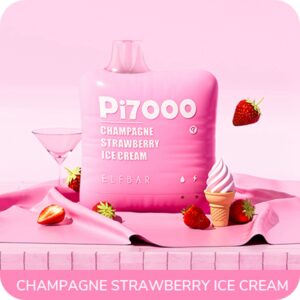 ELF BAR PI7000 Disposable 7000パフ Champagne Strawberry Ice Cream 500mAh