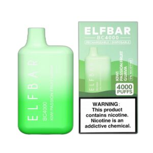 ELF BAR BC4000 Disposable 4000パフ Kiwi Passion Fruit Guava 11.5ml