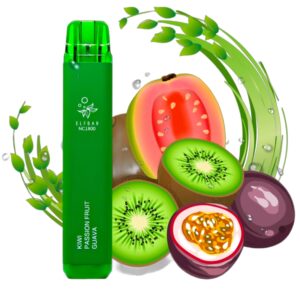 ELF BAR NC1800 Disposable Kiwi Passion Fruit Guava 1800パフ