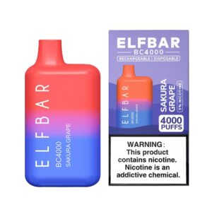 ELF BAR BC4000 Disposable 4000パフ Sakura Grape