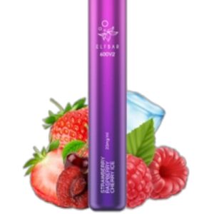 ELF BAR 600V2 Disposable 600パフ Strawberry Raspberry Berry Ice 550mAh