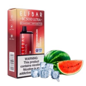ELF BAR BC5000 Ultra Disposable 5000パフ Watermelon Ice